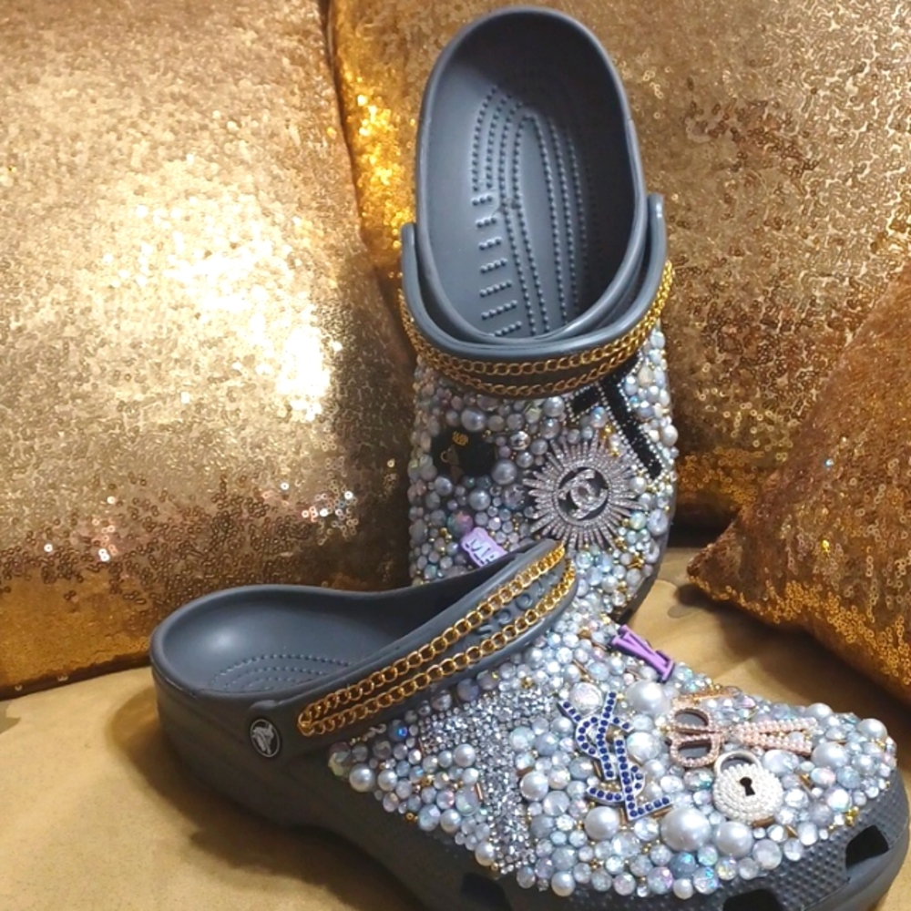 Bedazzled Crocs size 11